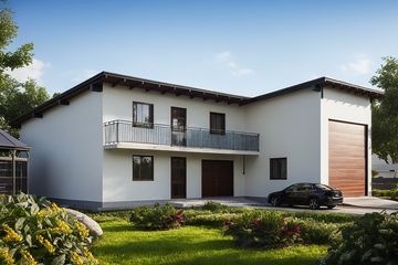  Projekt garażu G36 - Budynek garażowo - gospodarczy (PRA1041) - projekt garażu parterowego - Zdjęcie 1