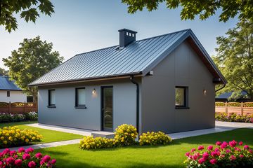  Projekt garażu G42 - Budynek garażowo - gospodarczy (PRA1045) - projekt garażu parterowego - Zdjęcie 2