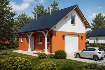  Projekt garażu G41 - Budynek garażowo - gospodarczy (PRA1046) - projekt garażu parterowego - Zdjęcie 1