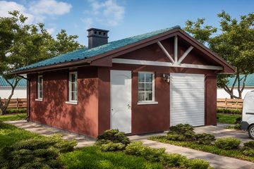  Projekt garażu G43 - Budynek garażowo - gospodarczy (PRA1048) - projekt garażu parterowego - Zdjęcie 1