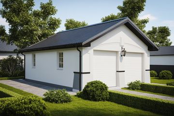  Projekt garażu G40 - Budynek garażowy (PRA1049) - projekt garażu parterowego - Zdjęcie 1