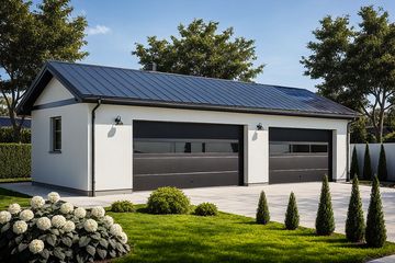  Projekt garażu G44 - Budynek garażowy (PRA1051) - projekt garażu parterowego - Zdjęcie 1