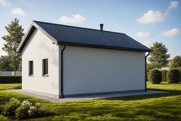  Projekt garażu G48 - Budynek garażowy (PRA1060) - projekt garażu parterowego - Zdjęcie 2