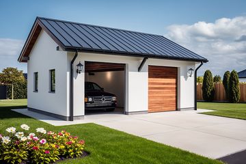  Projekt garażu G48 - Budynek garażowy (PRA1060) - projekt garażu parterowego - Zdjęcie 1