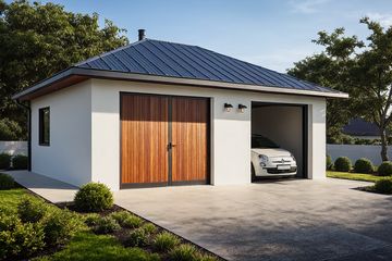  Projekt garażu G54 - Budynek garażowy (PRA1066) - projekt garażu parterowego - Zdjęcie 1