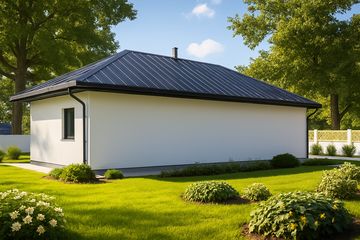  Projekt garażu G55 - Budynek garażowo - gospodarczy (PRA1067) - projekt garażu parterowego - Zdjęcie 2