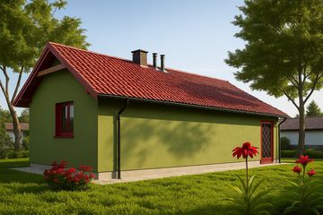  Projekt budynku gospodarczego G57 - Budynek gospodarczy (PRA1069) - projekt budynku parterowego - Zdjęcie 2