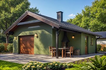  Projekt garażu G58 - Budynek garażowo - gospodarczy (PRA1070) - projekt garażu parterowego - Zdjęcie 1