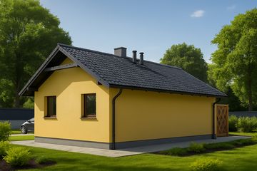  Projekt garażu G59 - Budynek garażowo - gospodarczy (PRA1071) - projekt garażu parterowego - Zdjęcie 2