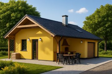  Projekt garażu G59 - Budynek garażowo - gospodarczy (PRA1071) - projekt garażu parterowego - Zdjęcie 1