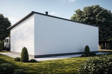  Projekt garażu G74 - Budynek garażowy (PRA1088) - projekt garażu parterowego - Zdjęcie 2