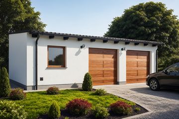  Projekt garażu G74 - Budynek garażowy (PRA1088) - projekt garażu parterowego - Zdjęcie 1