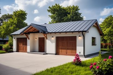  Projekt garażu G83 - Budynek garażowo - gospodarczy (PRA1097) - projekt garażu parterowego - Zdjęcie 1