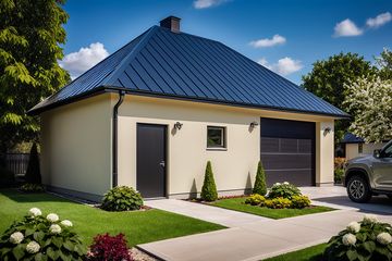  Projekt garażu G85 - Budynek garażowo - gospodarczy (PRA1099) - projekt garażu parterowego - Zdjęcie 1