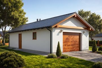  Projekt garażu G90 - Budynek garażowo - gospodarczy (PRA1104) - projekt garażu parterowego - Zdjęcie 1