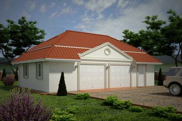  Projekt garażu G95 - Budynek garażowo - gospodarczy (PRA1109) - projekt garażu parterowego - Zdjęcie 1