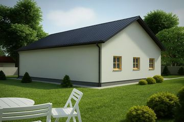  Projekt garażu G97 - Budynek garażowo - gospodarczy (PRA1111) - projekt garażu parterowego - Zdjęcie 2