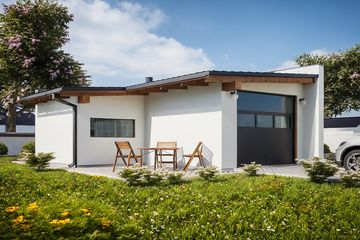  Projekt garażu G100 - Budynek garażowo - gospodarczy (PRA1114) - projekt garażu parterowego - Zdjęcie 1