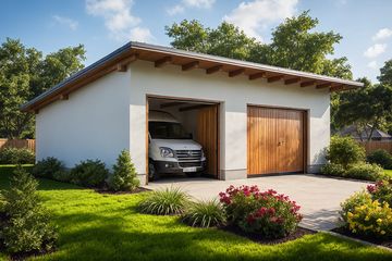  Projekt garażu G102 - Budynek garażowy (PRA1116) - projekt garażu parterowego - Zdjęcie 1