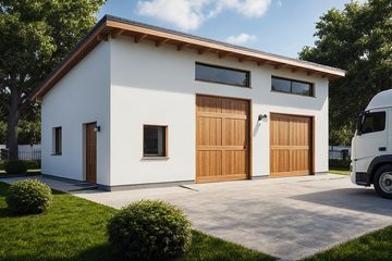  Projekt garażu G104 - Budynek garażowo - gospodarczy (PRA1118) - projekt garażu parterowego - Zdjęcie 1