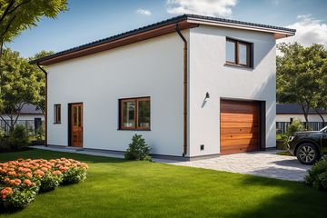  Projekt garażu G107 - Budynek garażowo - gospodarczy (PRA1121) - projekt garażu parterowego - Zdjęcie 1