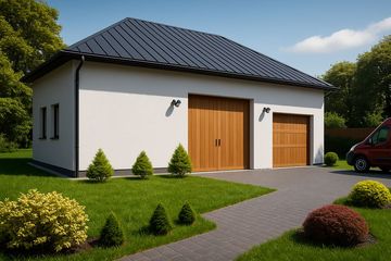  Projekt garażu G111 - Budynek garażowo - gospodarczy (PRA1125) - projekt garażu parterowego - Zdjęcie 1