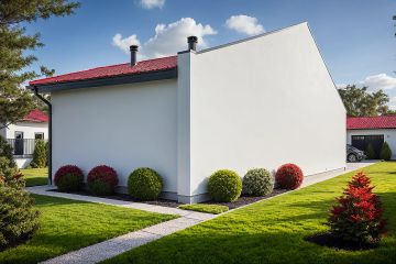Projekt garażu G116 - Budynek garażowy - parterowy dom o powierzchni 57,13 m², dach dwuspadowy - ujęcie 2