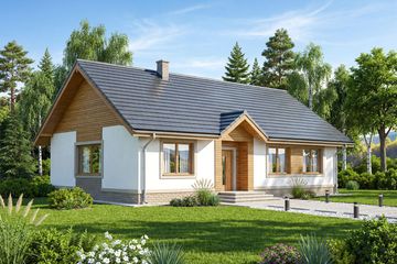  Projekt domu Sezam 2 (WOF1027) - projekt domu parterowego - Zdjęcie 1