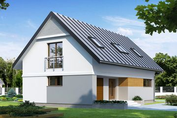  Projekt domu Alicja 2 (BSA1839) - projekt domu parterowego z poddaszem - Zdjęcie 1