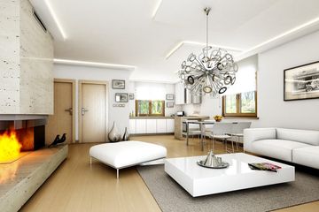  Projekt domu Jak marzenie z garażem wariant F (WAH1519) - projekt domu parterowego - Zdjęcie 5