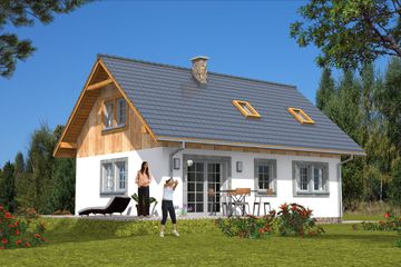  Projekt domu L-32 Dom szkieletowy (BBD1042) - projekt domu parterowego z poddaszem - Zdjęcie 4