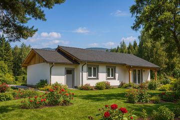  Projekt domu A-108 Dom chmielowa szkieletowy (BBD1044) - projekt domu parterowego - Zdjęcie 2