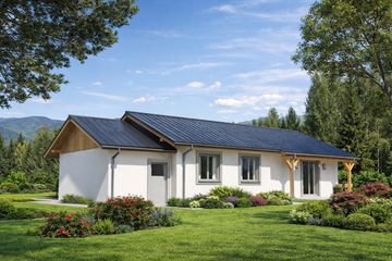  Projekt domu A-108 Dom chmielowa szkieletowy (BBD1044) - projekt domu parterowego - Zdjęcie 4