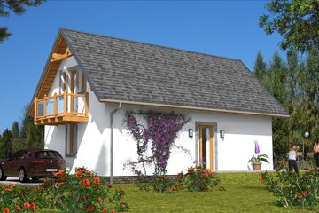 Projekt domu L-35 Dom tradycyjny (BBD1050) - projekt domu parterowego z poddaszem - Zdjęcie 4