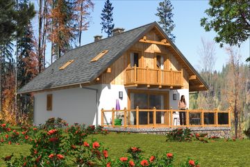  Projekt domu L-42 Dom cieszyńska szkieletowy (BBD1060) - projekt domu parterowego z poddaszem - Zdjęcie 8