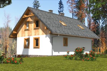  Projekt domu L-42 Dom cieszyńska szkieletowy (BBD1060) - projekt domu parterowego z poddaszem - Zdjęcie 7