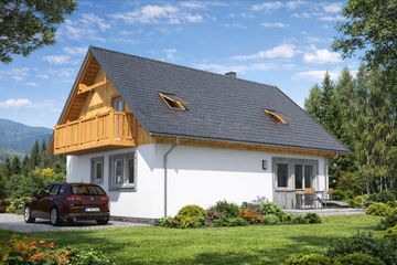  Projekt domu L-58 Dom zimowa szkieletowy (BBD1081) - projekt domu parterowego z poddaszem - Zdjęcie 4