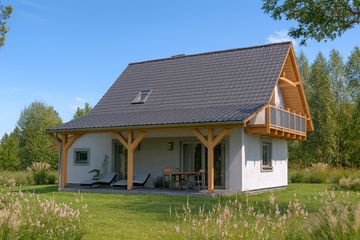  Projekt domu L-83 Dom bielska szkieletowy (BBD1118) - projekt domu parterowego z poddaszem - Zdjęcie 3