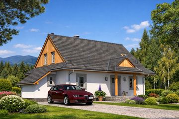  Projekt domu L-88 Dom szkieletowy (BBD1123) - projekt domu parterowego z poddaszem - Zdjęcie 4