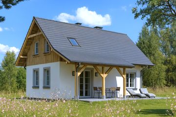  Projekt domu L-84 Dom krótka szkieletowy (BBD1141) - projekt domu parterowego z poddaszem - Zdjęcie 2