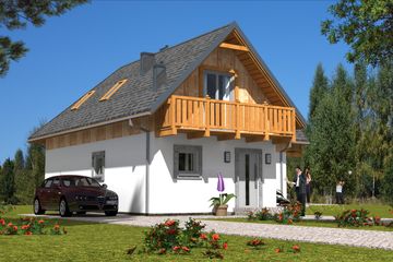  Projekt domu L-81 Dom odległa szkieletowy (BBD1143) - projekt domu parterowego z poddaszem - Zdjęcie 3