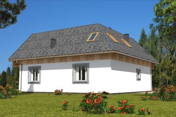  Projekt domu L-81 Dom odległa szkieletowy (BBD1143) - projekt domu parterowego z poddaszem - Zdjęcie 4