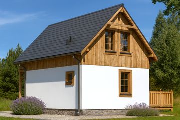  Projekt domu L-95 Dom solna szkieletowy (BBD1147) - projekt domu parterowego z poddaszem - Zdjęcie 4