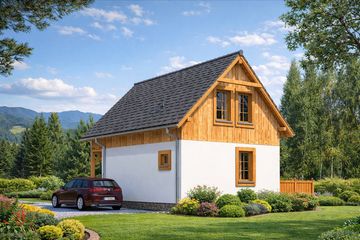  Projekt domu L-95 Dom solna szkieletowy (BBD1147) - projekt domu parterowego z poddaszem - Zdjęcie 4