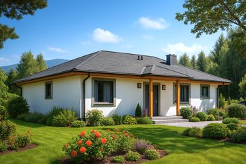  Projekt domu A-106 Dom browarna szkieletowy (BBD1156) - projekt domu parterowego - Zdjęcie 1