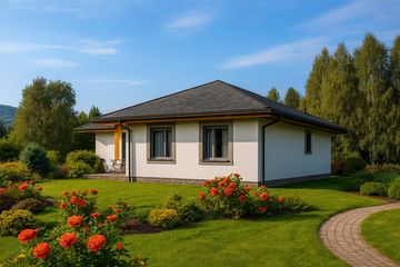  Projekt domu A-106 Dom browarna szkieletowy (BBD1156) - projekt domu parterowego - Zdjęcie 3