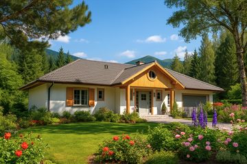  Projekt domu A-105 Dom bociania szkieletowy (BBD1157) - projekt domu parterowego - Zdjęcie 2