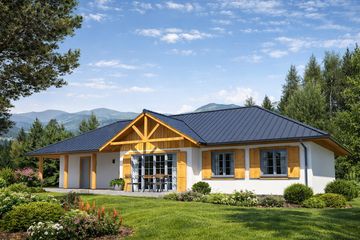  Projekt domu A-105 Dom bociania szkieletowy (BBD1157) - projekt domu parterowego - Zdjęcie 4