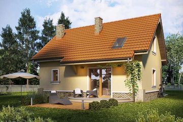  Projekt domu Bingo (WRN1113) - projekt domu parterowego z poddaszem - Zdjęcie 2