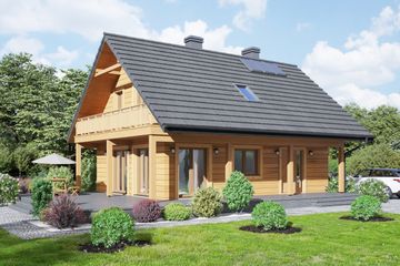  Projekt domu Świdnica 31dws (KRP1432) - projekt domu parterowego z poddaszem - Zdjęcie 1